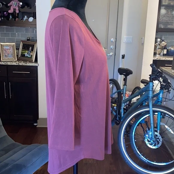 Green Envelope plum blouse women’s shirt Medium​​ - Picture 3 of 6